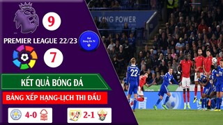 Kết quả bóng đá Ngoại hạng anh 22/23 vòng 9 I Laliga 22/23 Vòng 8