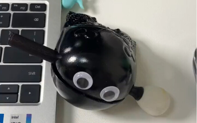 A stress-relief toy my girlfriend gave me—she says to just tap it whenever I’m feeling stressed.