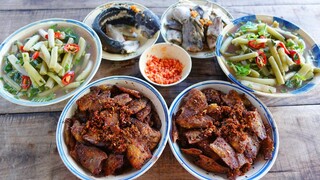 Mộc Mạc Con CÁ SẶC Nhà Quê Nấu Canh Chua Bông Súng, Muối Sả Ớt | MTQH