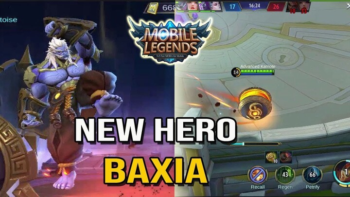 New Hero BAXIA (Bixi) Skills Preview and First Gameplay | Mobile Legends Update