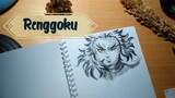 drawing+shading rengoku from Demon slayer 🎨