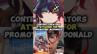 Genshin Content Creator Attacked For Promoting McDonald's!