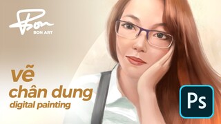 CÁCH DỰNG HÌNH KHI VẼ CHÂN DUNG | DIGITAL PAINTING | BONART