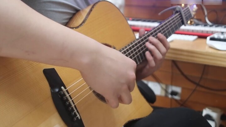 All harmonics! High-energy fingerstyle version of "Call of Silence"! The last freedom!