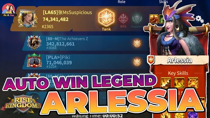 ARLESSIA LEGEND CEROLI CRISIS, AUTO WIN??! (RISE OF KINGDOMS)