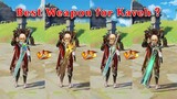 C0 Kaveh Weapon comparison! Which one is the Best?? Gameplay Comparison!!