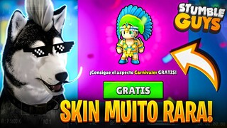 CORRE!!!😱SAIU a NOVA SKIN GRÁTIS de CARNAVAL no STUMBLE GUYS! É A MAIS RARA DE TODAS?🤔 ‹ MagLobao ›