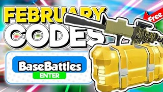All "February Working Codes (2022) in Roblox Base Battles