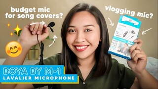 Microphone Review! ft. BOYA BY M-1 Lavalier Mic (Budget Mic for Covers & Vlogging)