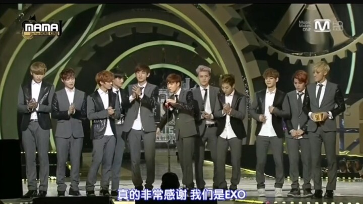 【EXO 行星向】原来suho也想回到那天啊  他们好像都忘了 却又好像都记得 2013MAMA 咆哮 那个经典舞台啊 心 for U