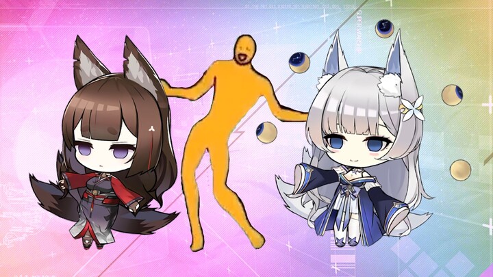 Two Old Foxes Love to Dance