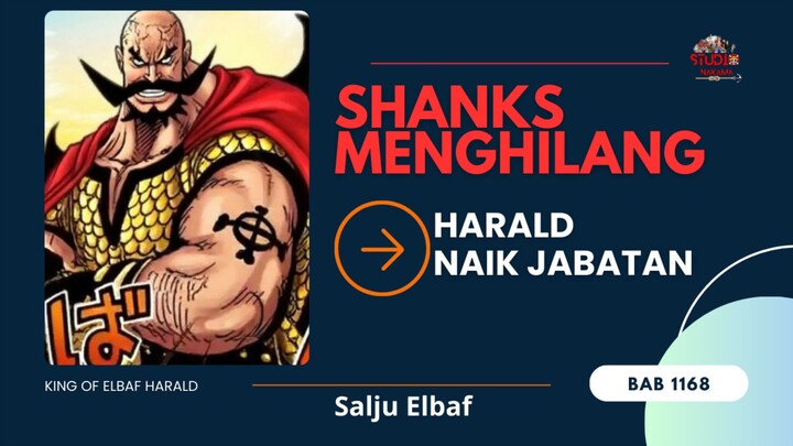 Shanks menolak menjadi abadi !!! Spoiler singkat, onepiece 1168. #shanks #harald #elbhaf #onepiece