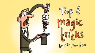Top 6 Magic Tricks | The BEST of Cartoon Box | Hilarious Cartoon Compilation