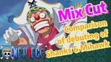 [ONE PIECE]   Mix Cut |  Comparison of debuting of Shanks & Mihawk