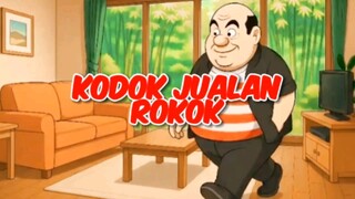 Kodok jualan rokok.