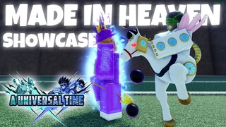 [AUT] MADE IN HEAVEN FULL SHOWCASE 🔥 (BEST STAND?) A Universal Time Roblox