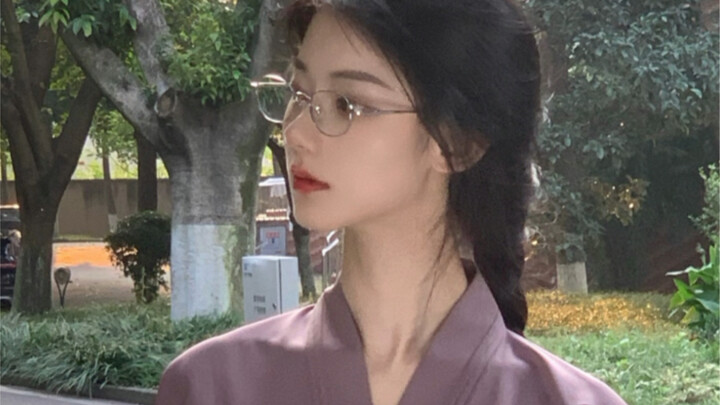 眼镜or不眼镜？  今日汉服穿搭分享^-^