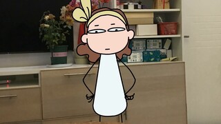 A slightly famous UP host actually looks like this at home? ! | Original animation | My dad is a dra