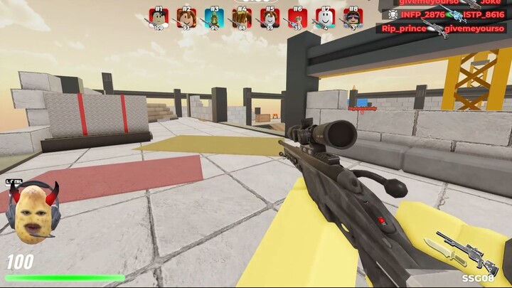 Roblox - Sniper Arena, Maksimal Meskipun Lag 😏😏😏