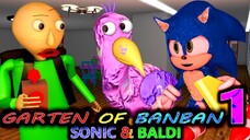 GARTEN OF BANBAN 1 vs SONIC & BALDI Roblox Minecraft CHALLENGE! FT Oplia Bird Jumbo Josh