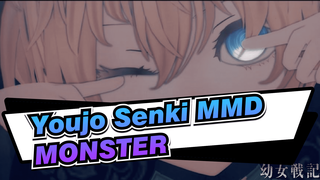 [Youjo Senki MMD] Tanya Degurechaff - MONSTER (Full Ver.)