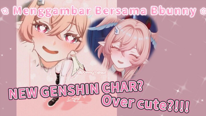 GACHAIN GA SIH?! NEW CHAR GENSHIN| TUTORIAL MENGGAMBAR LINNEA GENSHIN IMPACT