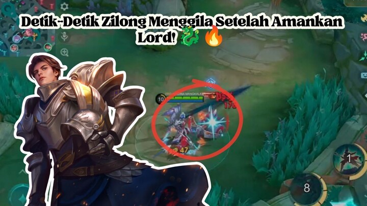 Detik-Detik Zilong Menggila Setelah Amankan Lord! 🐉🔥