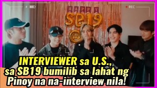 Media and News Company sa US, inaming SB19 ang nagSTAND OUT sa mga Pinoy na na-interview nila!