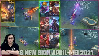 8 SKIN BARU YANG AKAN SEGERA HADIR! GRANGER LEGEND & SKIN SQUAD STUN PALING KEREN! MOBILE LEGENDS