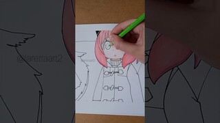 Drawing Anya Forger and Bond [SPY X FAMILY ]#shorts #anyaforger #drawing #anime