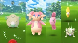 Shiny Chansey, Audino and Alomomola release in Valentines Day Pokemon Go.