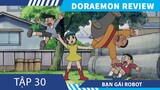 Review Phim Doraemon Tập 30 ,  Bạn Gái Robot  ,Thuốc Đông Cứng Âm Thanh , Kyty ANIME