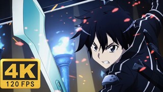 【𝟰𝗞𝟭𝟮𝟬𝗙𝗣𝗦】 Tebasan Udara Ledakan Bintang Iblis Bermata Biru VS Kirito