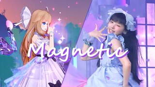Virtual girl group member Jiaran covers ILLIT's debut song "Magnetic", and compares it with MOKA's c