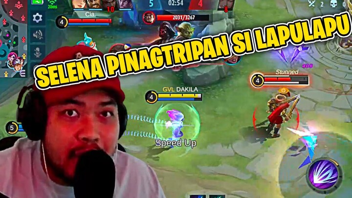 SELENA PINAGTRIPAN SI LAPU LAPU SA XP LANE | MOBILE LEGENDS