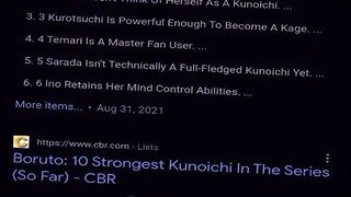 Number 1 Strongest Kunoichi In Boruto that you never expect who it is