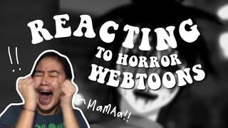 almost peed myself :( | REACTING TO HORROR WEBTOONS