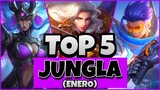 TOP 5 MEJORES JUNGLA | Adiós Tanques | Mobile Legends