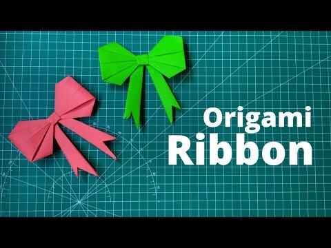 Easy way to make ribbon origami