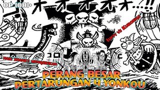 PERANG BESAR PERTARUNGAN 4 YONKOU TERJADI?! LUFFY VS KUROHIGE VS SHANKS VS BUGGY! - OP FANMADE 1081+