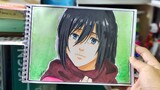 Drawing Mikasa Ackerman | Shingeki no Kyojin final season