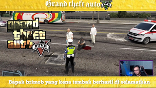 Brimob yang kena tembaj berhasil di selamatkan