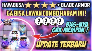 HAYABUSA⭐⭐⭐⭐ + BLADE ARMOR TUNDUK SAMA COMBO INI ! | MAGIC CHESS UPDATE TERBARU