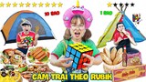 Thử Thách Cắm Trại Theo RUBIK 3X3 1 Sao Với 10 Sao  | Cắm Trại 1k VS 1 Triệu - Hà Sam