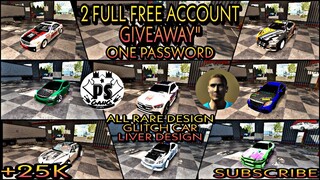 [🔴2 Full Free Account Giveaway ] [ Livery Design+Glitch Car ] Car Parking Multiplayer 4.7.4