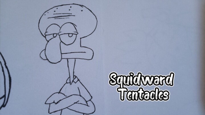 drawing Squidward Tentacles