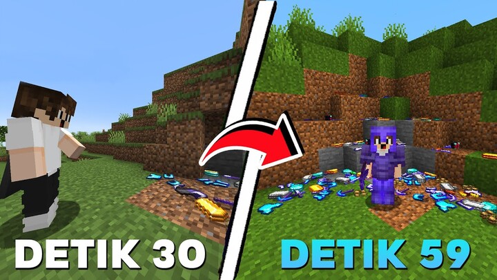 Aku Tamatin Minecraft Tapi DIRT DROP ITEM OP! (jadi gampang banget)