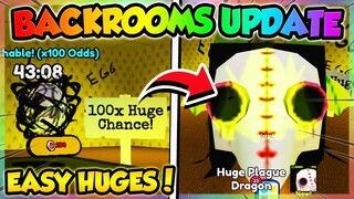BACKROOMS UPDATE IS INSANE!! 100x HUGE EGGS!! (Pet Simulator 99 Roblox)