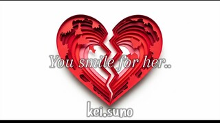 You smile for her..