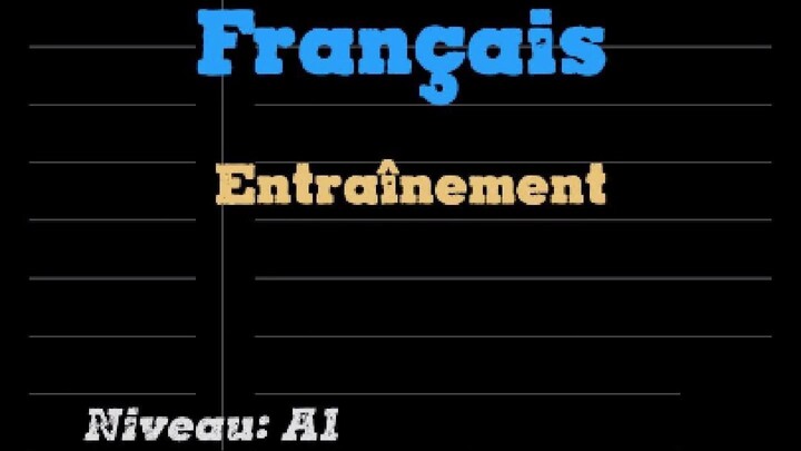 Entraînement DELF A1: La soirée de Marco